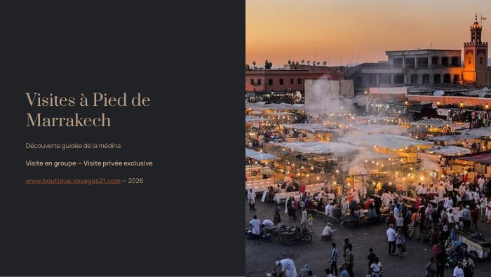 Couverture — Marrakech — Visites à pied