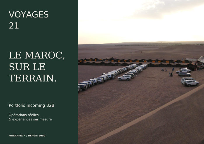 Couverture du Portfolio B2B Voyages 21